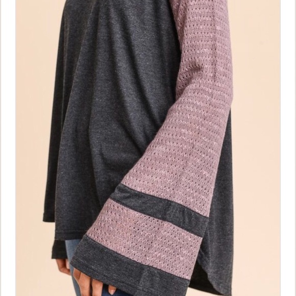 Jersey Top with Bell Sleeves - Picture 5 of 8